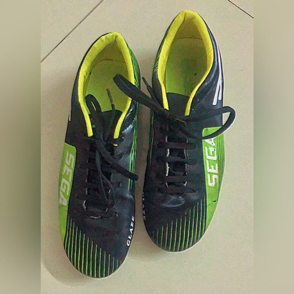 Black and Lime Colored, stunning football studs from Sega Glaze! - Picture 3 of 3